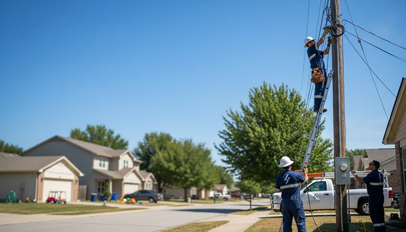 Residential electrician providing installation services in Calvin, ND